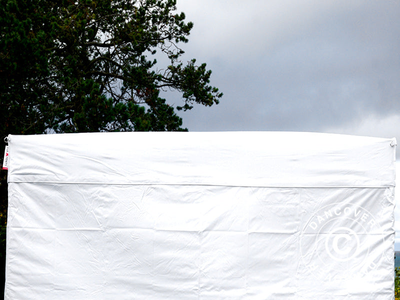 Pop up gazebo FleXtents® PRO Exhibition w/sidewalls, 3x3 m, White, Flame Retardant
