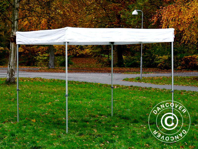 Pop up gazebo FleXtents® Xtreme 50 Exhibition w/sidewalls, 3x3 m, White, Flame Retardant