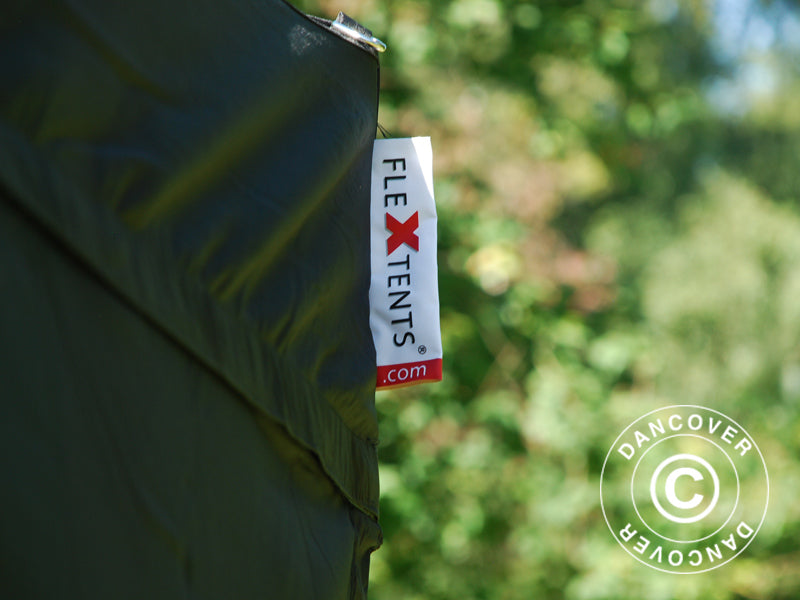 Pop up gazebo FleXtents PRO 3x3 m Black, Flame retardant, incl. 4 sidewalls