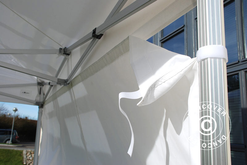 Pop up gazebo FleXtents PRO 3x6 m White, Flame retardant, incl. 6 sidewalls