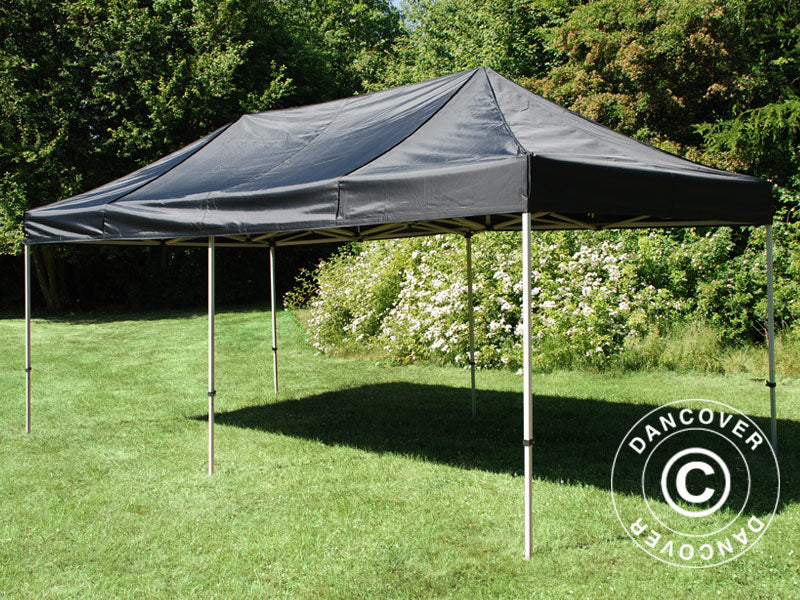 Pop up gazebo FleXtents PRO 3x6 m Black, Flame retardant