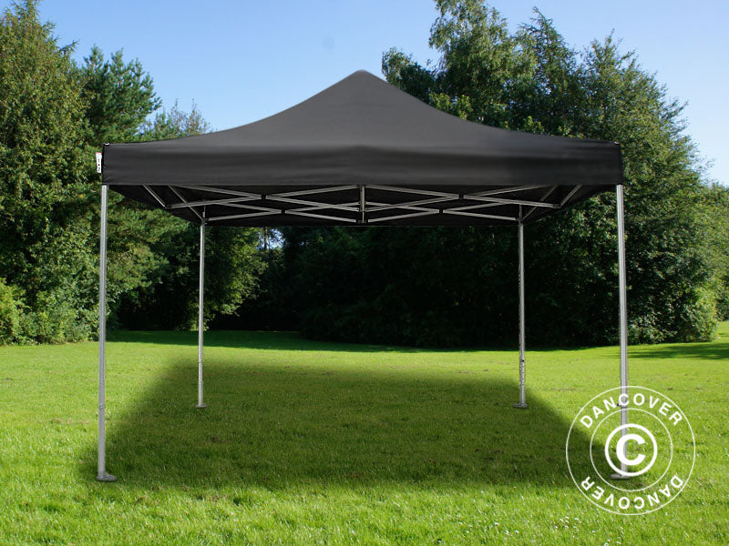 Pop up gazebo FleXtents PRO 4x4 m Black, Flame retardant