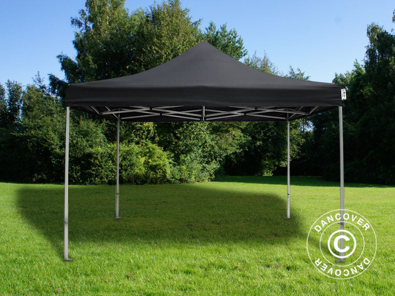Pop up gazebo FleXtents Xtreme 50 4x4 m Black, Flame retardant, incl. 4 sidewalls