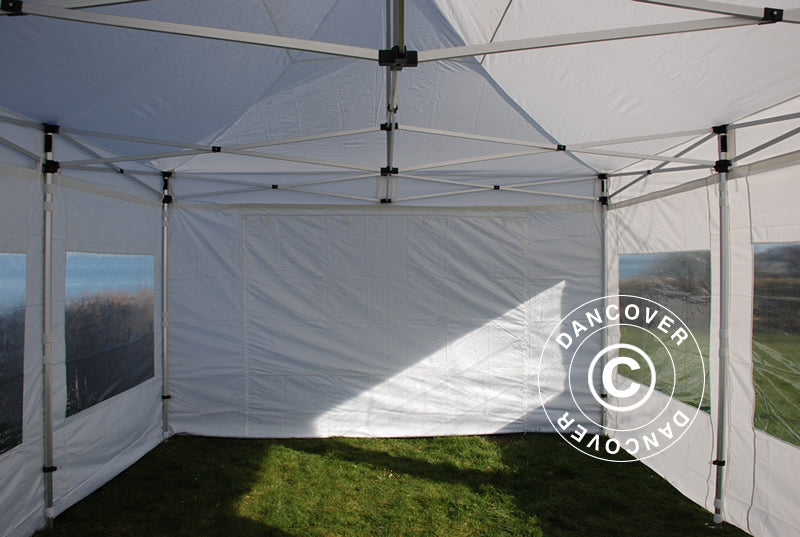 Pop up gazebo FleXtents PRO 4x6 m White, Flame retardant, incl. 8 sidewalls