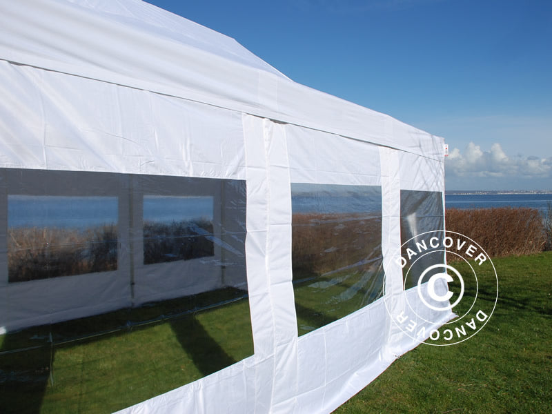 Pop up gazebo FleXtents Xtreme 50 4x6 m White, Flame retardant, incl. 8 sidewalls