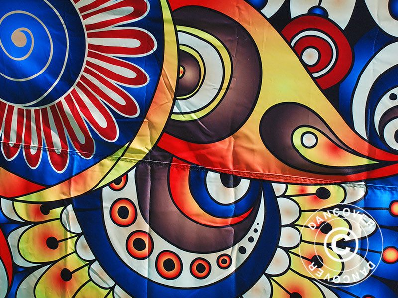 Pop up gazebo FleXtents PRO with full digital print, 3x6 m, incl. 4 sidewalls