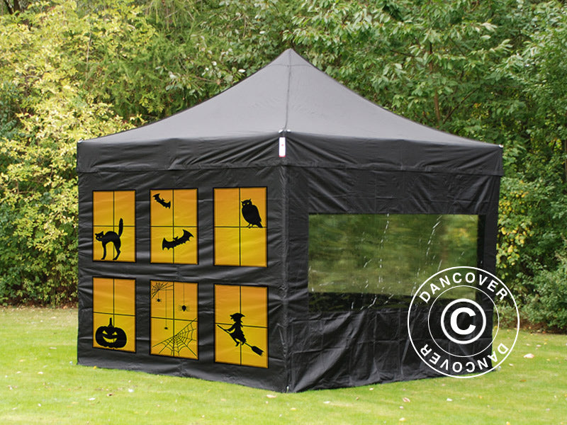 Pop up gazebo FleXtents PRO with full digital print, 4x4 m, incl. 4 sidewalls