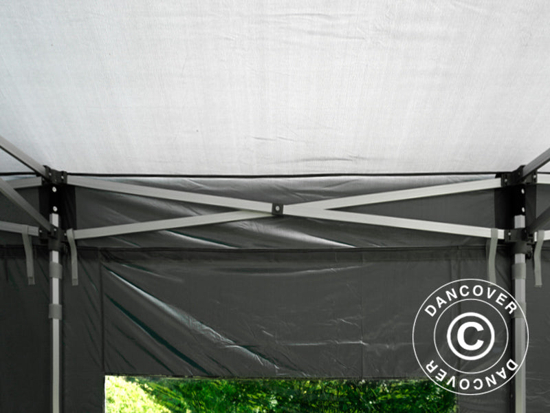 Pop up gazebo FleXtents PRO 4x6 m Grey, incl. 8 sidewalls