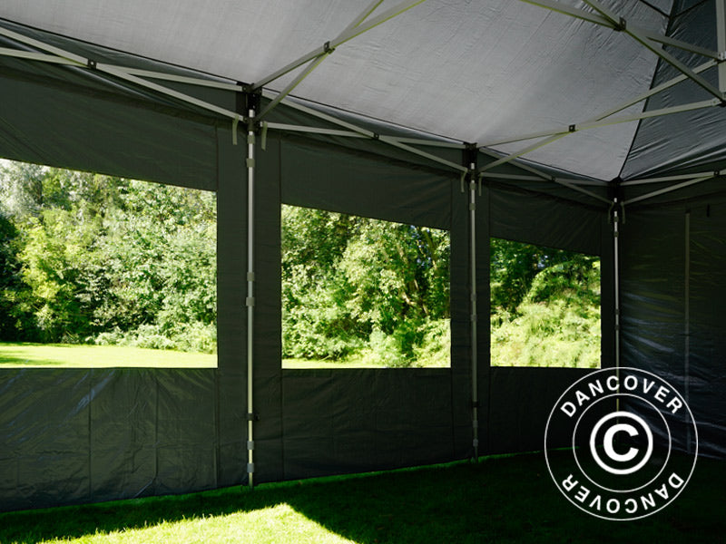 Pop up gazebo FleXtents Xtreme 50 4x6 m Grey, incl. 8 sidewalls