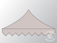 Roof cover "Morocco" for Pop up gazebo FleXtents 4x8 m, Latte