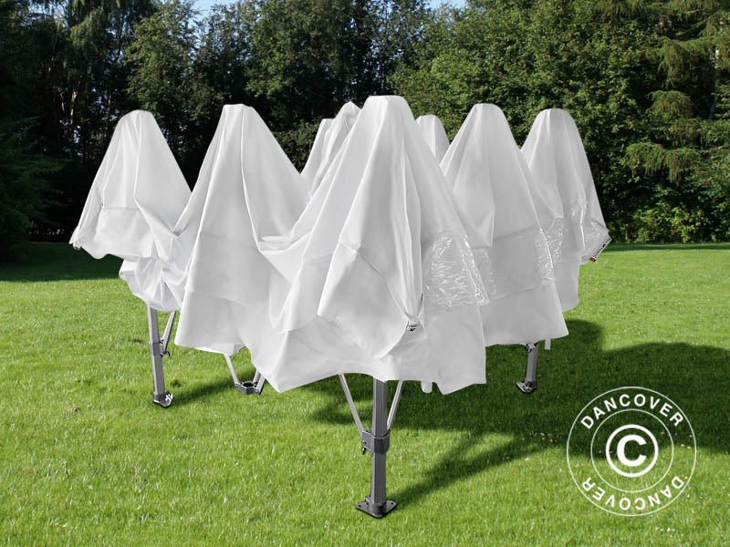 Pop up gazebo FleXtents Pagoda Xtreme 50 3x3 m / (4x4 m) White