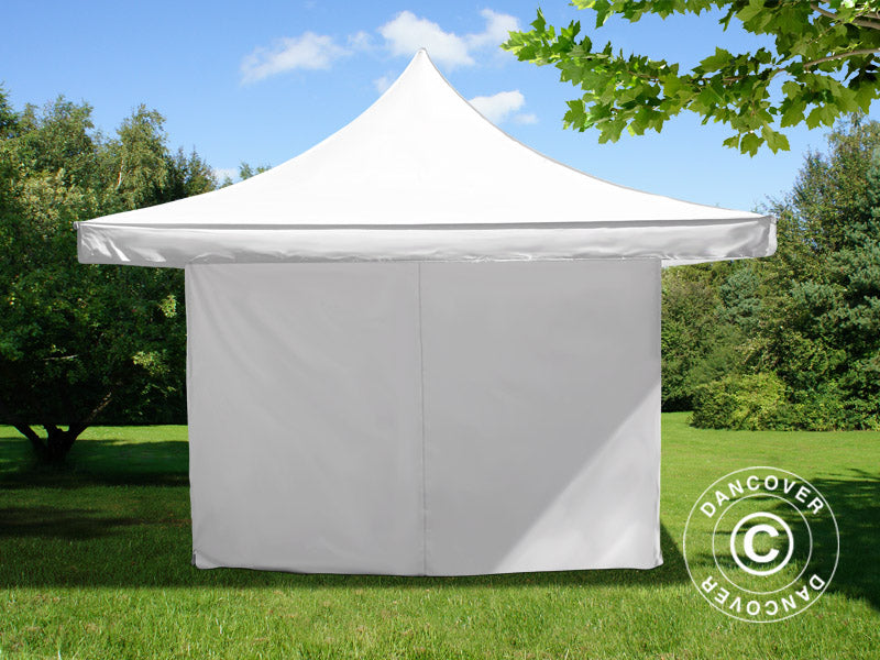 Pop up gazebo FleXtents Pagoda Xtreme 50 4x4 m / (5x5 m) White, incl. 4 sidewalls