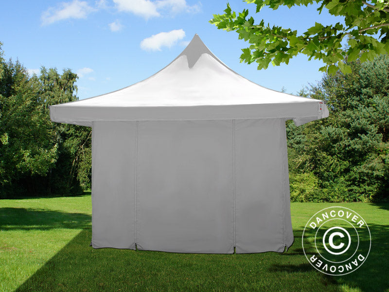 Pop up gazebo FleXtents Pagoda Xtreme 50 4x4 m / (5x5 m) White, incl. 4 sidewalls