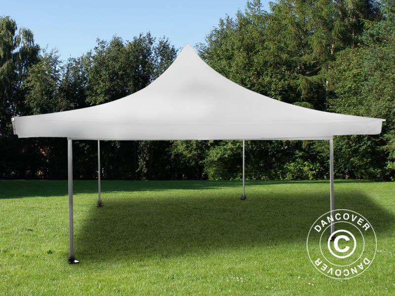Pop up gazebo FleXtents Pagoda Xtreme 50 4x4 m / (5x5 m) White, incl. 4 sidewalls
