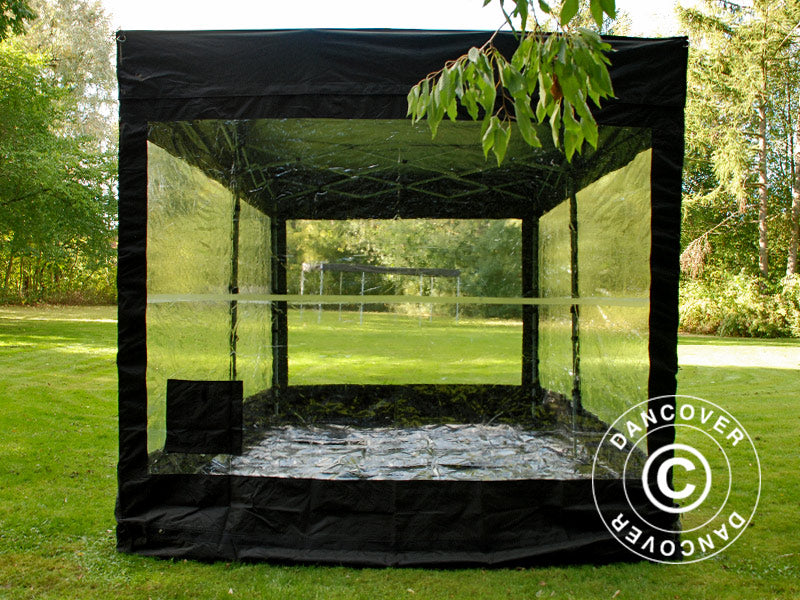 Folding garage FleX Carcover, 2.5x5 m, Black