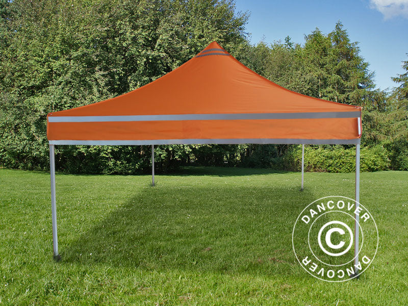 Pop up gazebo FleXtents PRO Work tent 3x3 m Orange Reflective