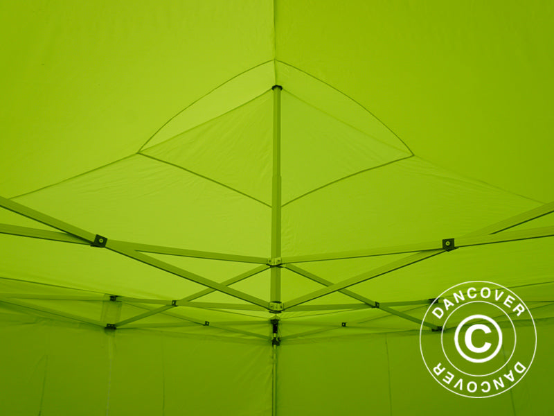 Pop up gazebo FleXtents PRO 4x4 m Neon yellow/green, incl. 4 sidewalls
