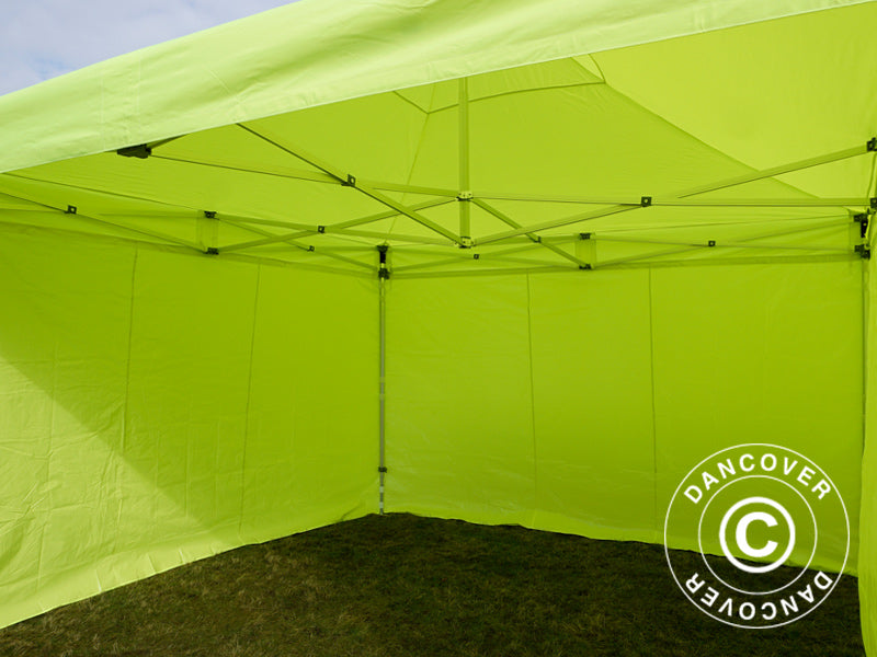 Pop up gazebo FleXtents Xtreme 50 4x4 m Neon yellow/green, incl. 4 sidewalls