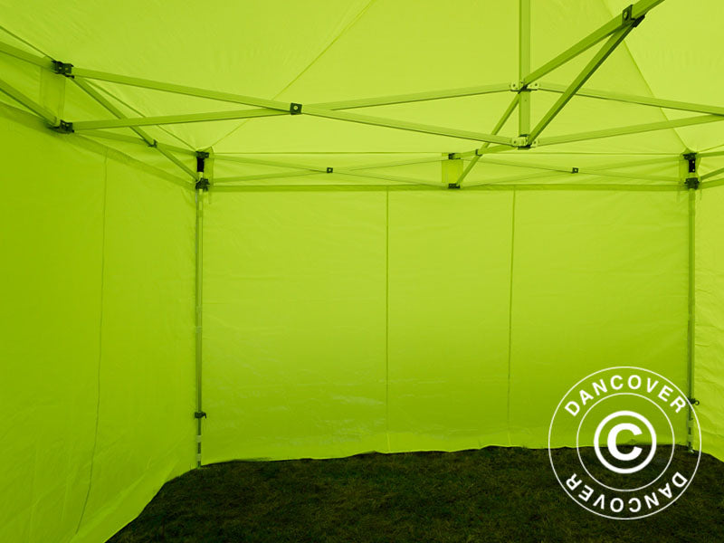 Pop up gazebo FleXtents Xtreme 50 4x4 m Neon yellow/green, incl. 4 sidewalls