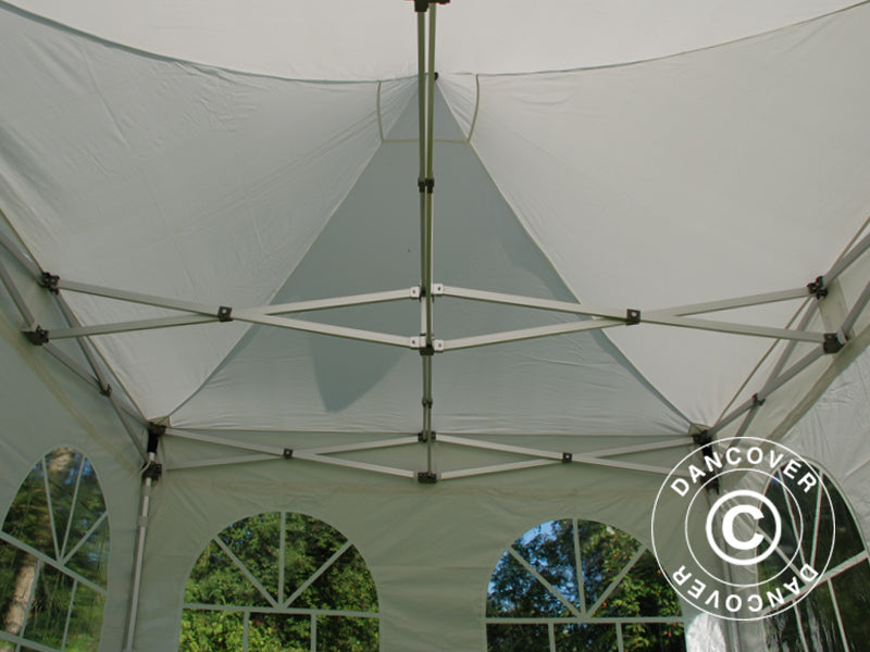 Pop up gazebo FleXtents PRO Vintage Style 3x3 m White, incl. 4 sidewalls
