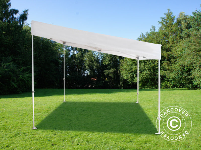 Pop up gazebo FleXtents PRO Trapezo 3x3 m White, incl. 4 sidewalls