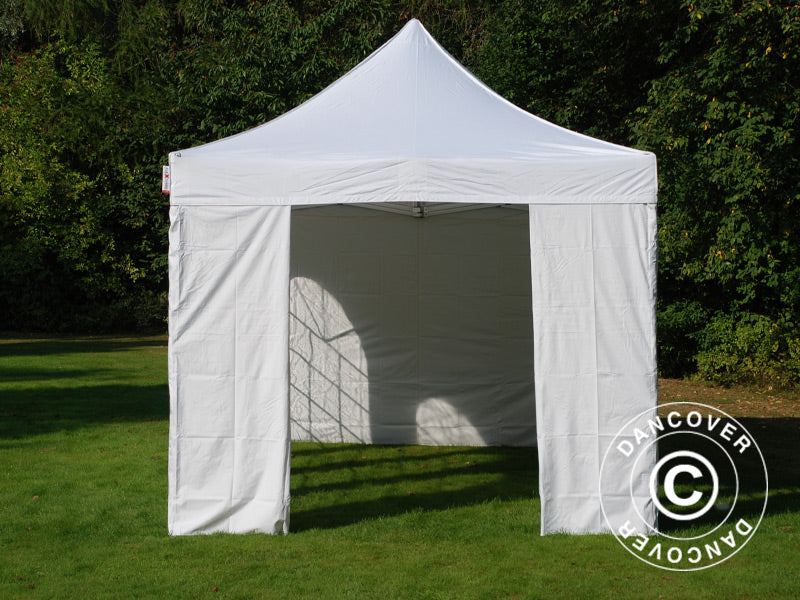 Pop up gazebo FleXtents PRO Vintage Style 3x6 m White, incl. 6 sidewalls