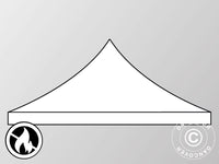 Roof cover for Pop up gazebo FleXtents 4x6 m, White, Flame retardant