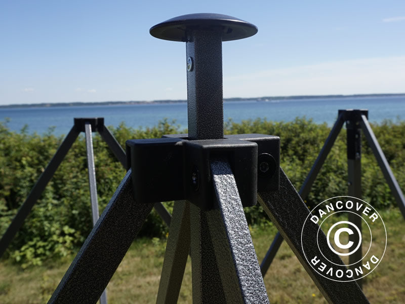 Pop up gazebo FleXtents Basic v.3, 3x6 m Black, incl. 4 sidewalls