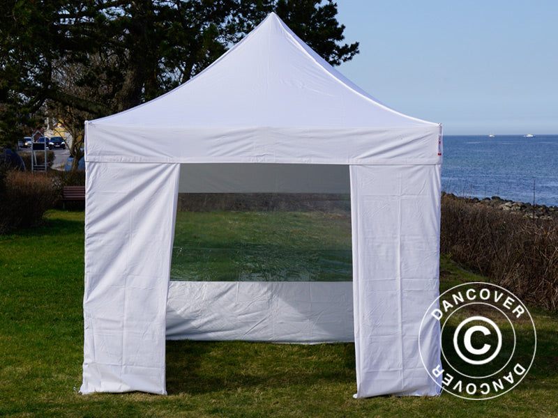 Pop up gazebo FleXtents Basic v.3, 3x3 m White, incl. 4 sidewalls