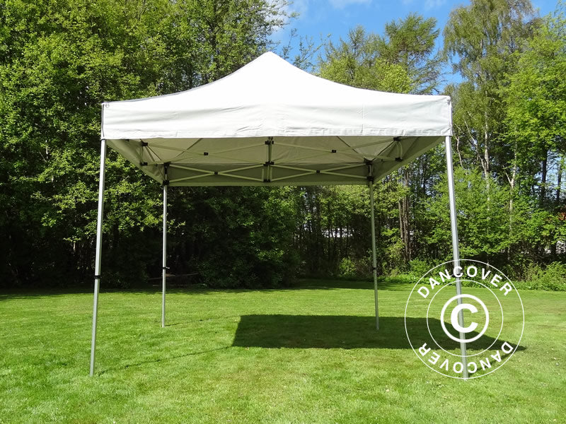 Pop up gazebo FleXtents PRO Steel 3x3 m Silver, incl. 4 sidewalls