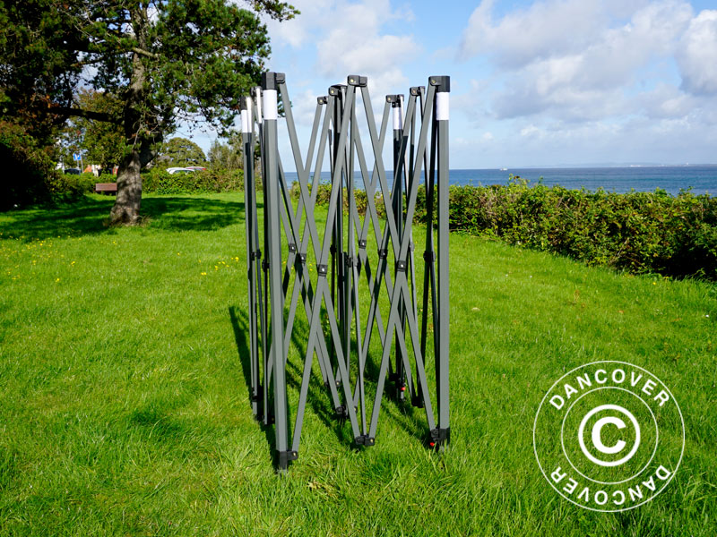 Pop up gazebo FleXtents PRO Steel 3x6 m White, Flame retardant, incl. 6 sidewalls