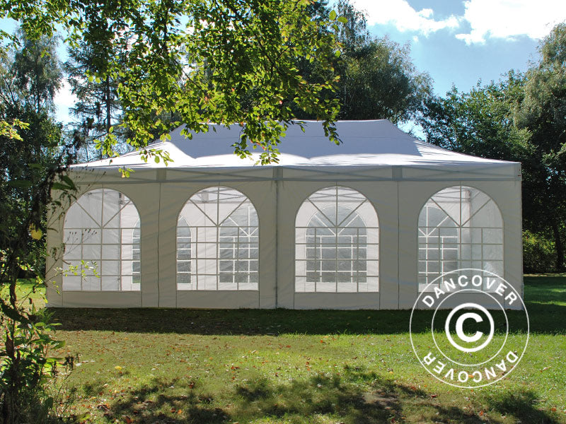 Pop up gazebo FleXtents Steel 4x8 m White, incl. 4 sidewalls