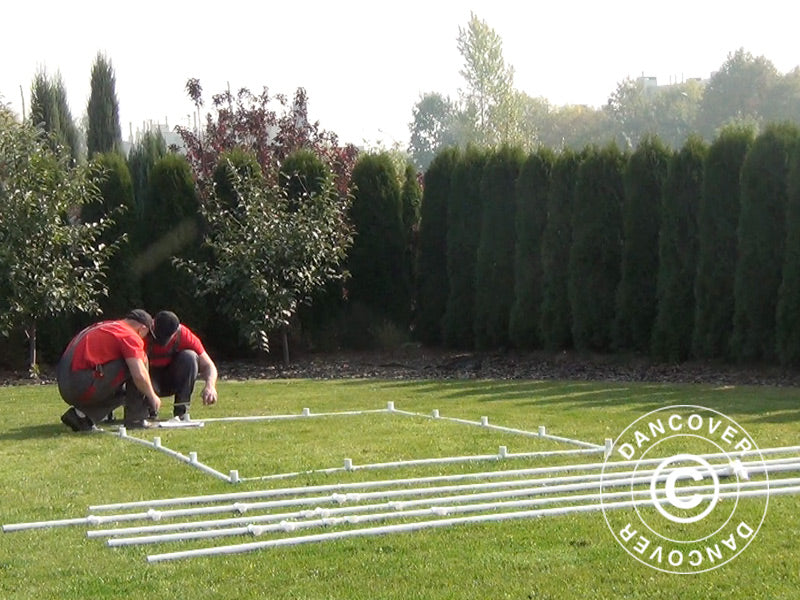 Polytunnel Greenhouse 130, 2.2x4x1.9 m, 8.8 m², Transparent