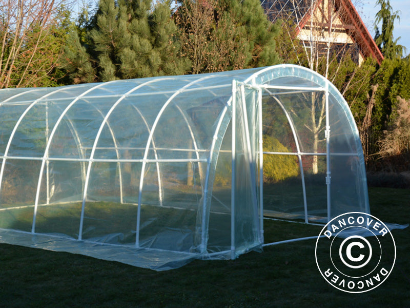 Polytunnel Greenhouse 130, 3x6x2.1 m, 18 m², Transparent