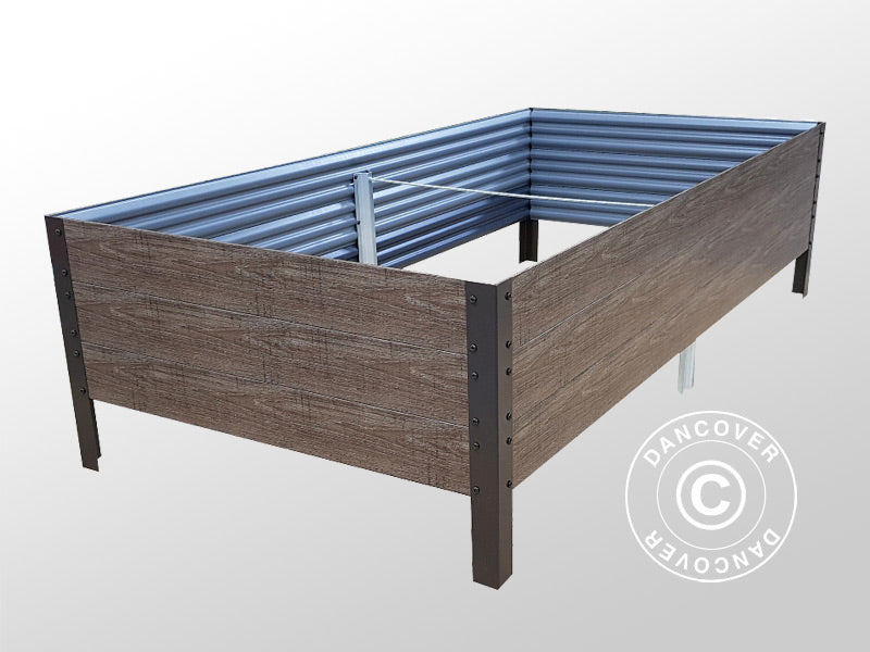 Raised Garden Bed, 0.75x1.5x0.3 m, Brown ONLY 1 PCS. LEFT