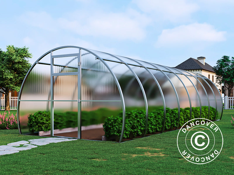 Greenhouse polycarbonate, Strong NOVA 24 m², 3x8 m, Silver