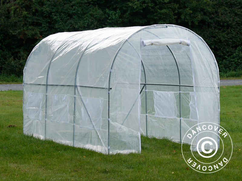 Polytunnel Greenhouse 2x4.5x2 m, 9 m², Transparent