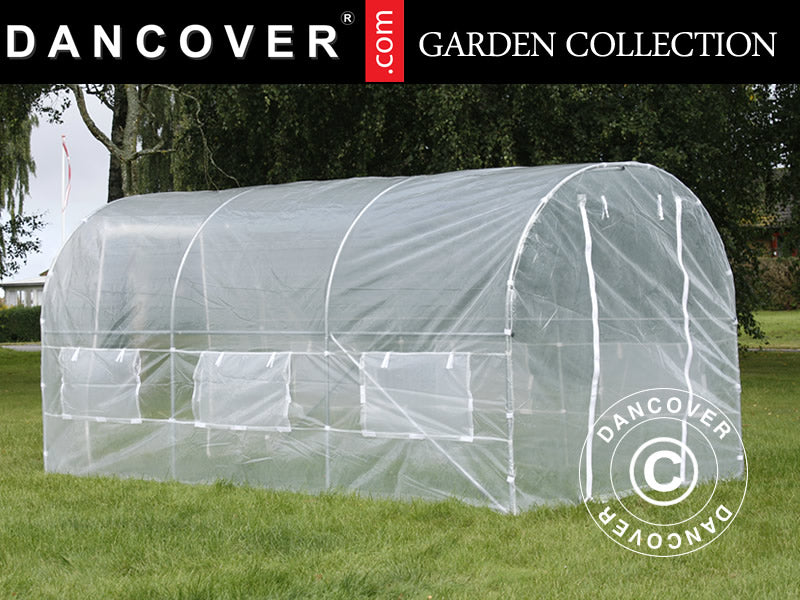 Polytunnel Greenhouse 2x4.5x2 m, 9 m², Transparent