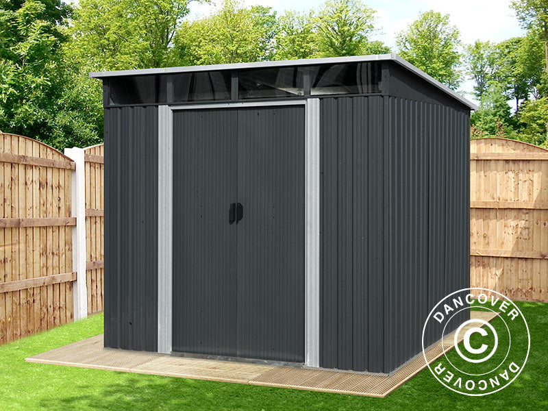 Garden shed w/Skylight, 2.38x1.93x2.03 m, 4.59 m², Anthracite/White
