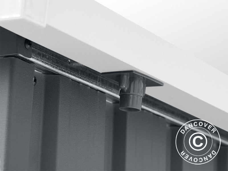 Garden shed w/Skylight, 2.38x1.93x2.03 m, 4.59 m², Anthracite/White