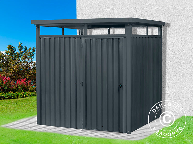 Garden shed w/skylight, 2.04x2.45x2.26 m, 5.0 m², Anthracite