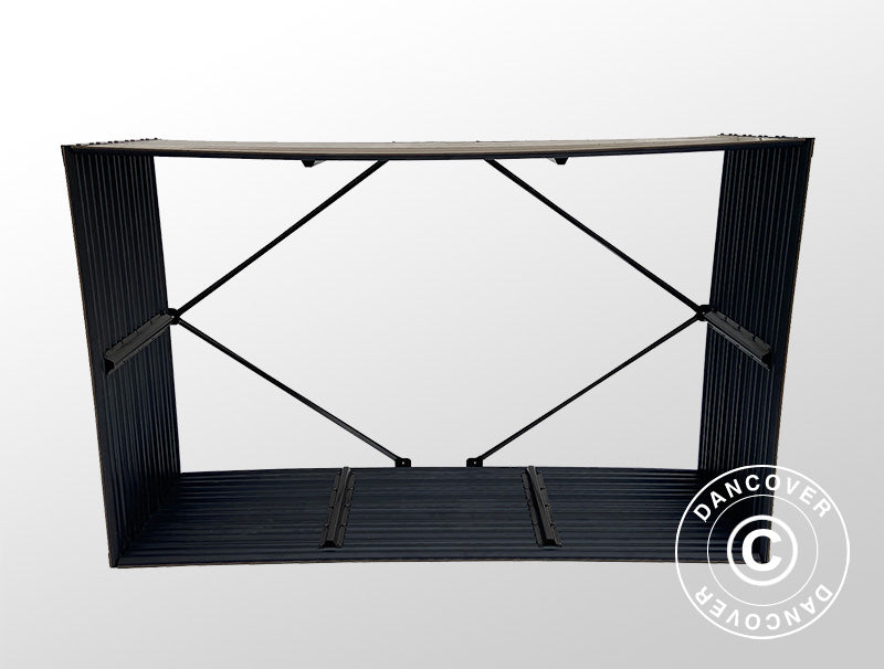 Wood Storage, raised garden bed, GPPS, 1.5x0.5x1 m, 0.75 m², Brown ONLY 3 PCS. LEFT