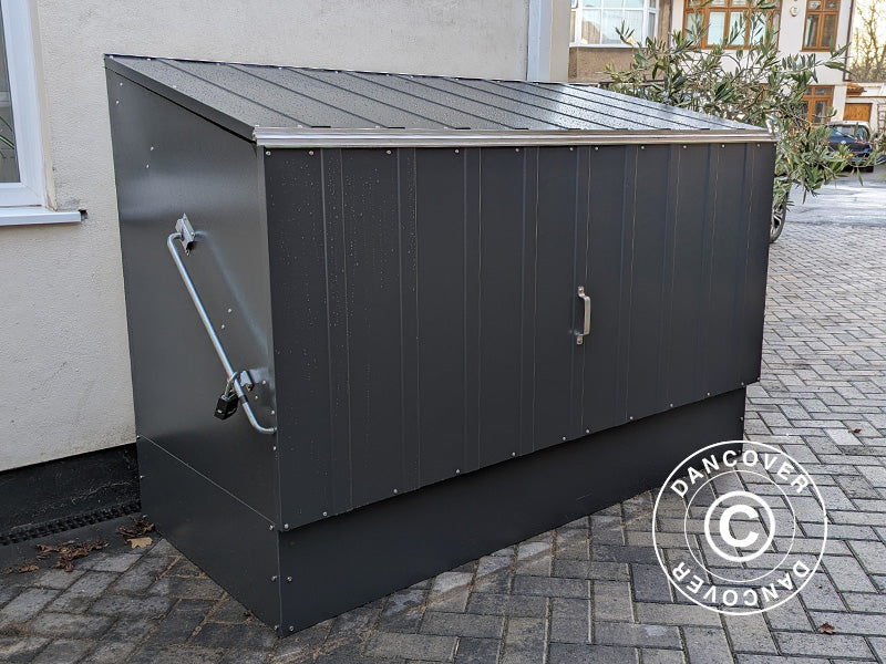 Bike storage, Bicycle Storage Box, Trimetals, 1.96x0.89x1.33 m, 1.74 m², Anthracite