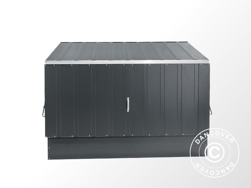 Bike storage, Bicycle Storage Box, Trimetals, 1.96x0.89x1.33 m, 1.74 m², Anthracite