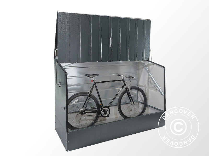 Bike storage, Bicycle Storage Box, Trimetals, 1.96x0.89x1.33 m, 1.74 m², Anthracite