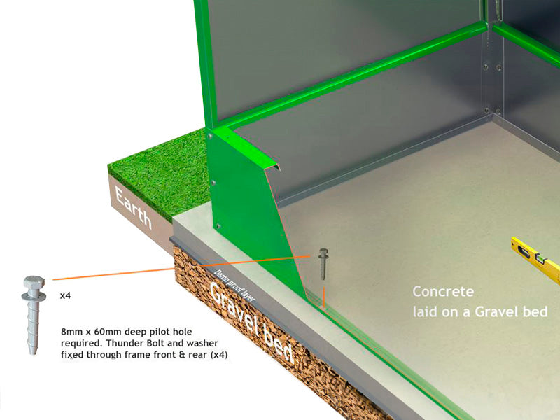 Bike storage, Bicycle Storage Box, Trimetals, 1.96x0.89x1.33 m, 1.74 m², Anthracite