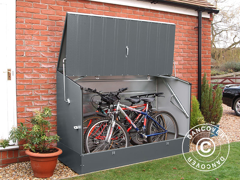 Bike storage, Protect-a-Cycle, Trimetals, 1.96x0.89x1.33 m, 1.74 m², Anthracite