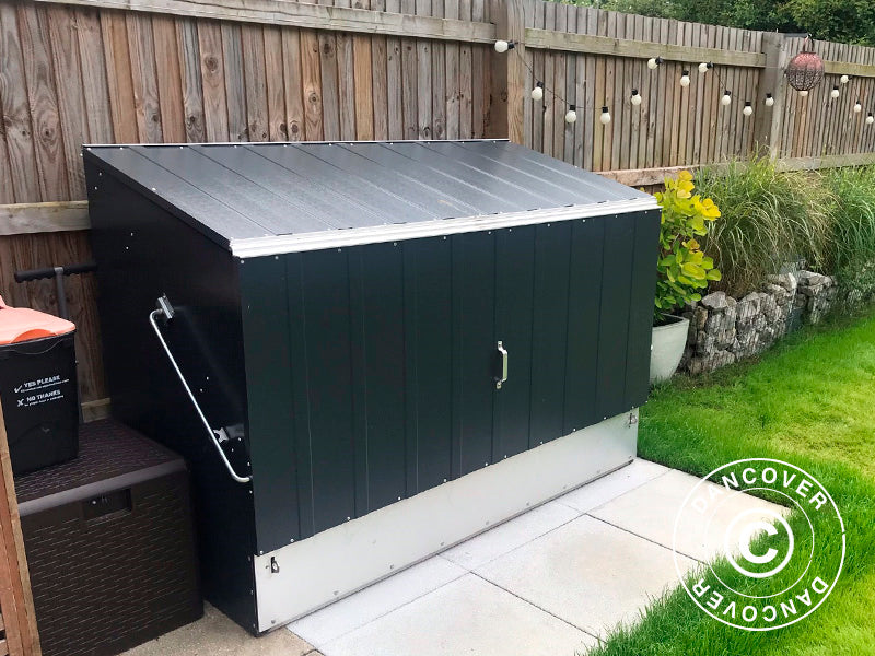 Bike storage w/ramp, Protect-a-Cycle, Trimetals, 1.96x0.89x1.33 m, 1.74 m², Anthracite