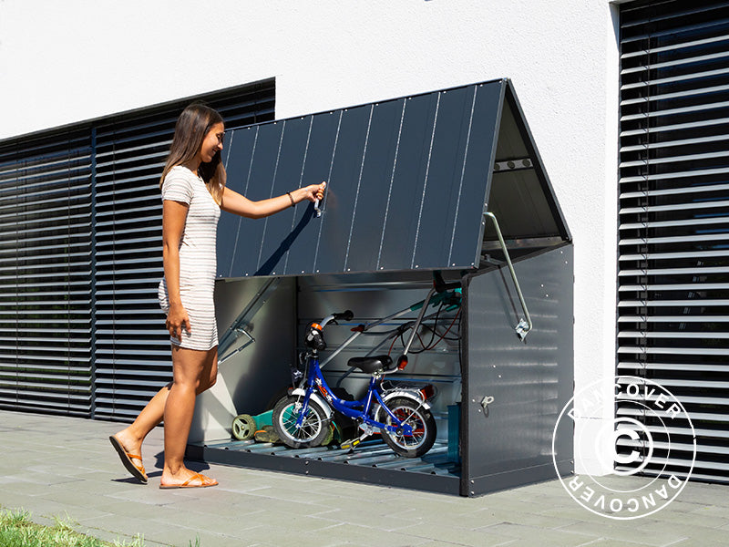 Garden storage box, Storeguard, Trimetals, 1.96x0.89x1.13 m, 1.74 m², Anthracite