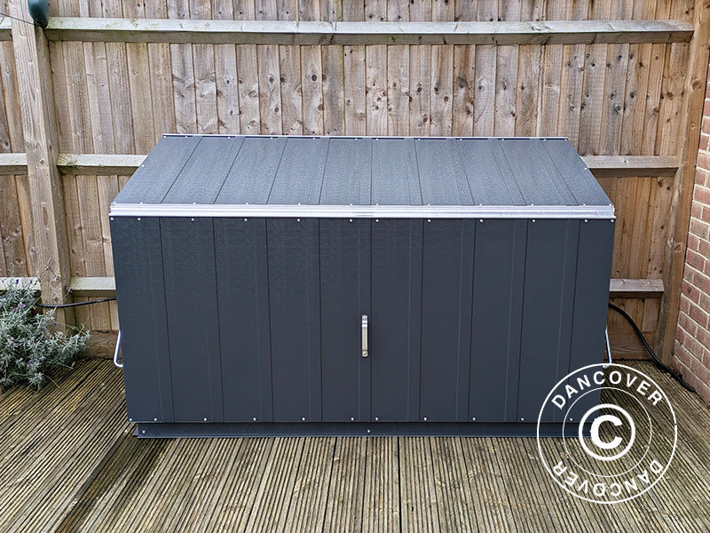 Garden storage box, Storeguard, Trimetals, 1.96x0.89x1.13 m, 1.74 m², Anthracite
